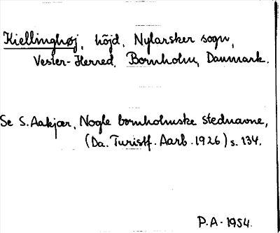 Bild på arkivkortet för arkivposten Kiellinghøj