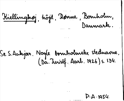 Bild på arkivkortet för arkivposten Kiellinghøj