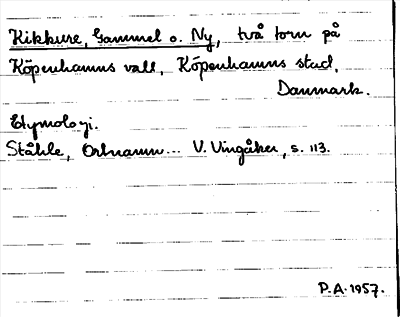 Bild på arkivkortet för arkivposten Kikkure, Gammal o. Ny