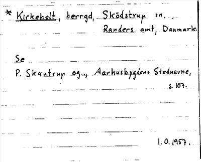 Bild på arkivkortet för arkivposten Kirkeholt
