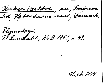 Bild på arkivkortet för arkivposten Kirker-Værløre