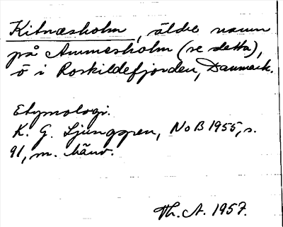 Bild på arkivkortet för arkivposten Kitnæsholm