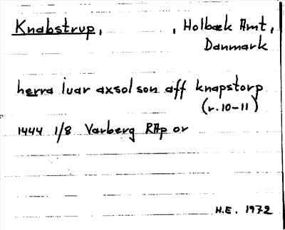 Bild på arkivkortet för arkivposten Knabstrup
