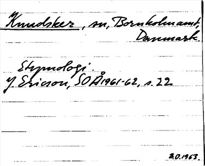 Bild på arkivkortet för arkivposten Knudsker