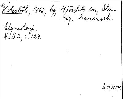 Bild på arkivkortet för arkivposten Koksböl