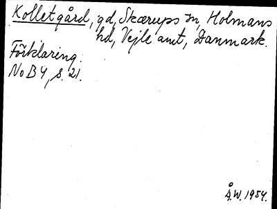 Bild på arkivkortet för arkivposten Kolletgård