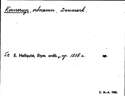 Bild på arkivkortet för arkivposten Kornerup