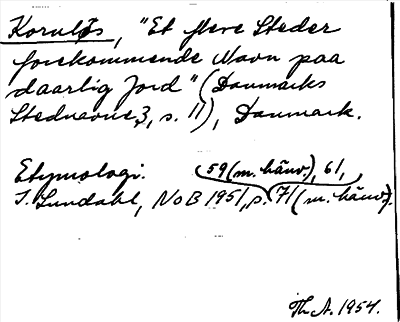 Bild på arkivkortet för arkivposten Koruløs