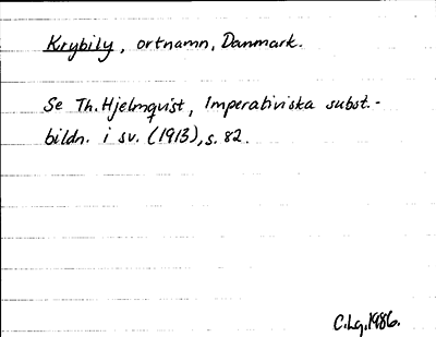Bild på arkivkortet för arkivposten Krybily