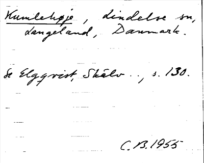 Bild på arkivkortet för arkivposten Kumlehøje