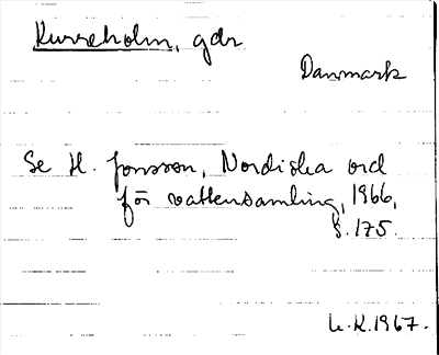 Bild på arkivkortet för arkivposten Kurreholm