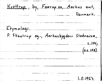 Bild på arkivkortet för arkivposten Kvottrup