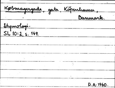 Bild på arkivkortet för arkivposten Købmagergade