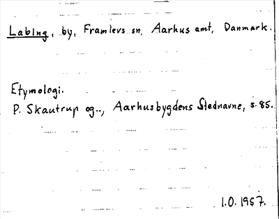 Bild på arkivkortet för arkivposten Labing