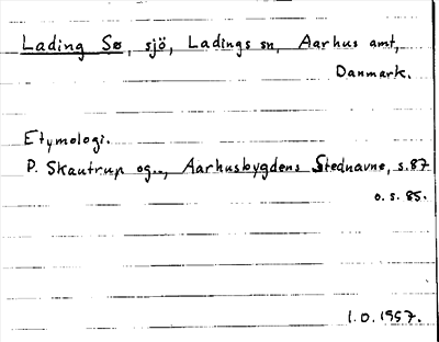 Bild på arkivkortet för arkivposten Lading Sø