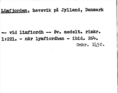 Bild på arkivkortet för arkivposten Limfjorden