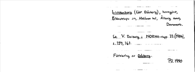 Bild på arkivkortet för arkivposten Lindenborg