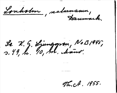Bild på arkivkortet för arkivposten Lonholm