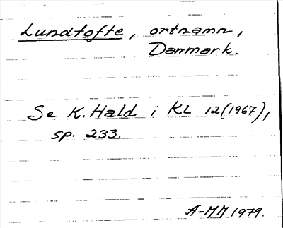 Bild på arkivkortet för arkivposten Lundtofte