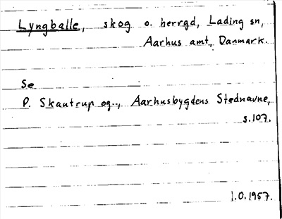 Bild på arkivkortet för arkivposten Lyngballe