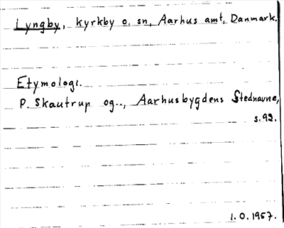 Bild på arkivkortet för arkivposten Lyngby