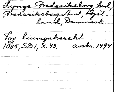 Bild på arkivkortet för arkivposten Lynge-Frederiksborg