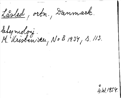 Bild på arkivkortet för arkivposten Låsled