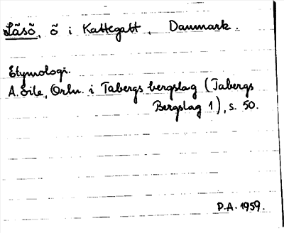 Bild på arkivkortet för arkivposten Läsö