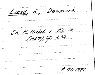 Bild på arkivkortet för arkivposten Læsø