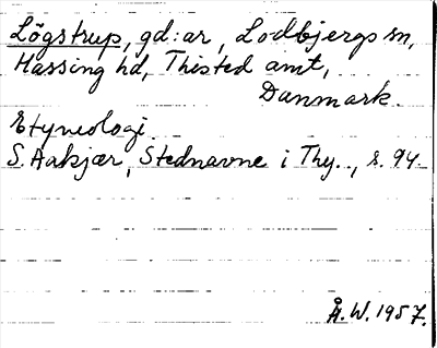 Bild på arkivkortet för arkivposten Lögstrup