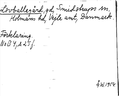Bild på arkivkortet för arkivposten Lövballegård