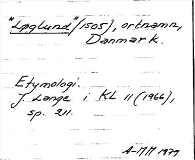 Bild på arkivkortet för arkivposten Løglund