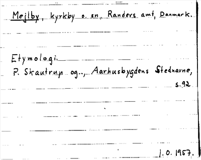 Bild på arkivkortet för arkivposten Mejlby