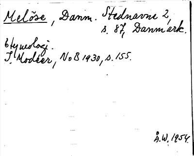 Bild på arkivkortet för arkivposten Melöse