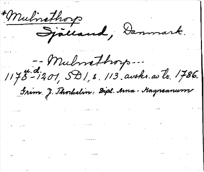 Bild på arkivkortet för arkivposten Mulnethorp
