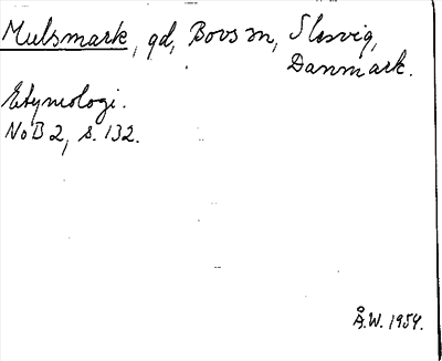 Bild på arkivkortet för arkivposten Mulsmark