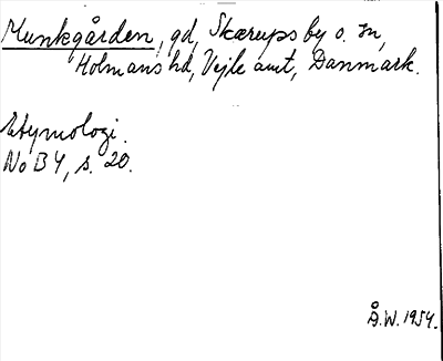 Bild på arkivkortet för arkivposten Munkgården