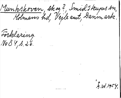 Bild på arkivkortet för arkivposten Munkskoven