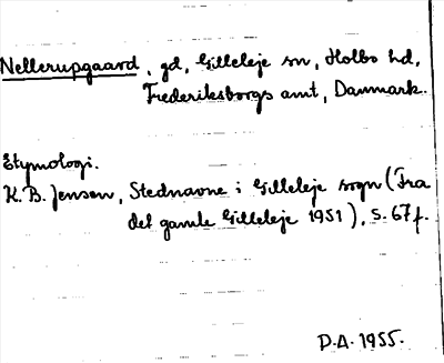 Bild på arkivkortet för arkivposten Nellerupgaard