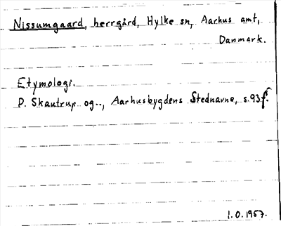Bild på arkivkortet för arkivposten Nissumgaard