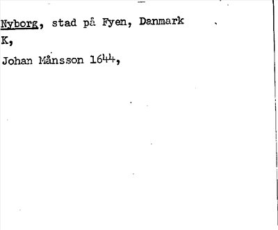 Bild på arkivkortet för arkivposten Nyborg