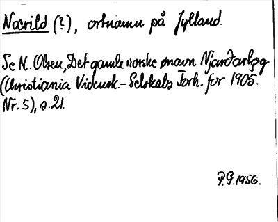 Bild på arkivkortet för arkivposten Nærild
