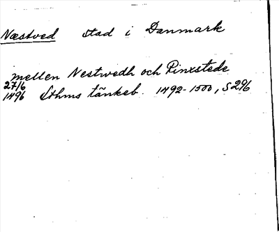 Bild på arkivkortet för arkivposten Næstved