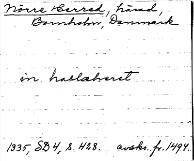 Bild på arkivkortet för arkivposten Nörre Herred