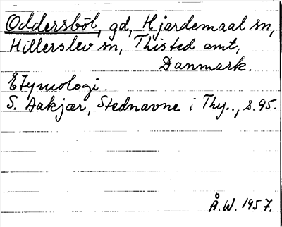 Bild på arkivkortet för arkivposten Oddersböl