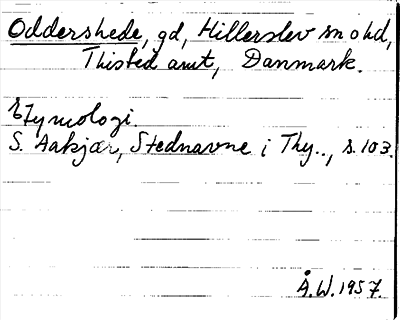 Bild på arkivkortet för arkivposten Oddershede