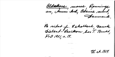 Bild på arkivkortet för arkivposten Olde-Mose