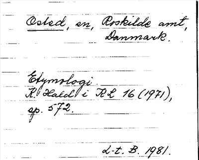 Bild på arkivkortet för arkivposten Osted