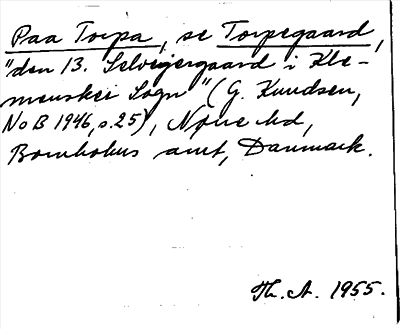 Bild på arkivkortet för arkivposten Paa Torpa, se Torpegaard