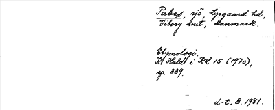 Bild på arkivkortet för arkivposten Pabsø